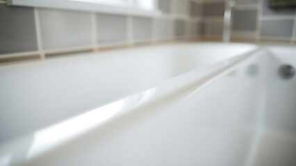 caulk. A close-up of a smooth white caulk sealant bead at a bathtub and tile junction. real-estate listings, architecture portfolios, designed for interior renovation comparisons for interiors.