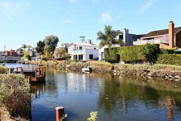 Venice Canals, historic canal district in the Venice neighborhood of Los Angeles, California