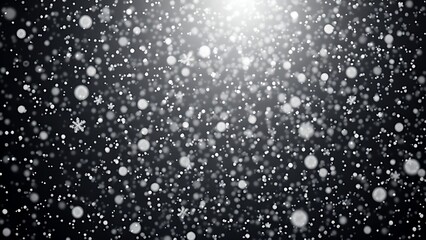 Obraz premium kamut. Snowflakes falling on dark background with heavy snow effect and atmospheric lighting. ESG reports, sustainability campaigns, designed for environmental awareness campaigns.