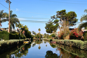 Venice Canals, historic canal district in the Venice neighborhood of Los Angeles, California