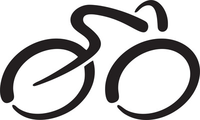 A Bicycle Outline Minimal Icon
