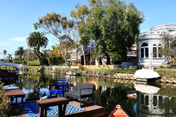 Venice Canals, historic canal district in the Venice neighborhood of Los Angeles, California