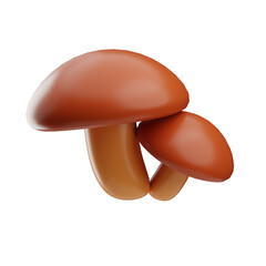 Three Mushrooms Illustration