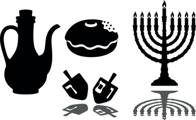 Hanukkah celebration items