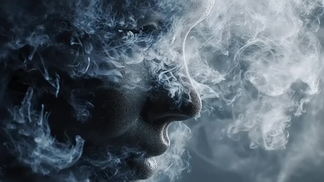 Ethereal Scream - A Portrait of Inner Turmoil and Transformation.
