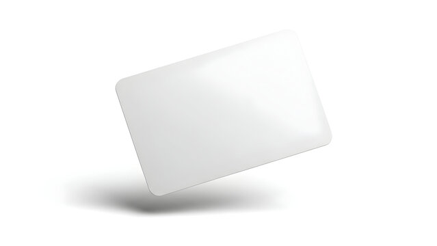 Minimalist white rectangle floating in space