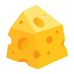 cheese nature healthy food snack flat color vector illustration template design