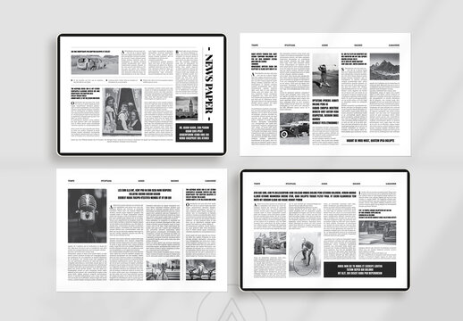 Classic Professional Newspaper Landscape Template