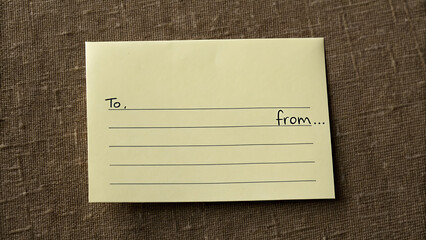 Blank postcard ready for personalization