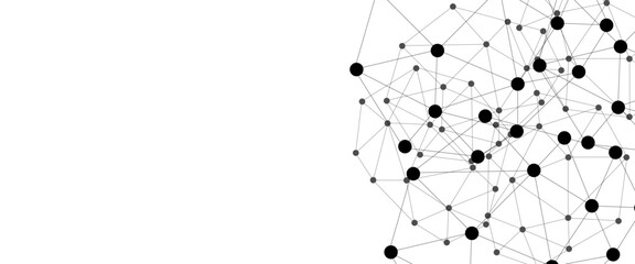 Abstract technology dot and line connection digital hi tech design concept background. Space for text. Vector illustration © Rayhan