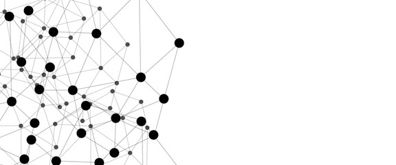 Abstract technology dot and line connection digital hi tech design concept background. Space for text. Vector illustration © Rayhan