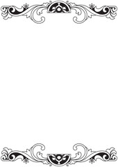 Vintage decor, graphic elements, frames, patterns.