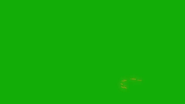 Green screen Slash and impact effect when cut with, Vivid Slash Effect Animation, sword slash effect game cartoon animated shadow effect, slash sword movement glowing weapon 4k color looping animation