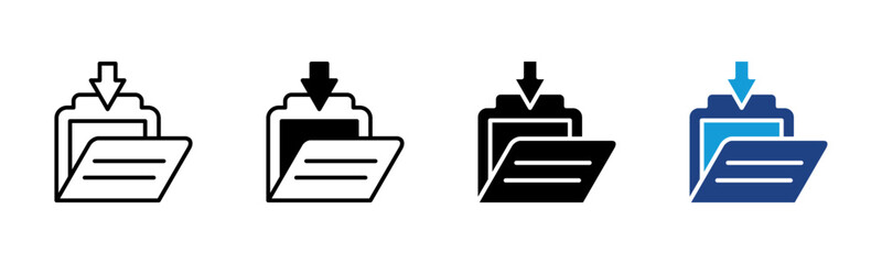 Download Folder icon set multiple style collection