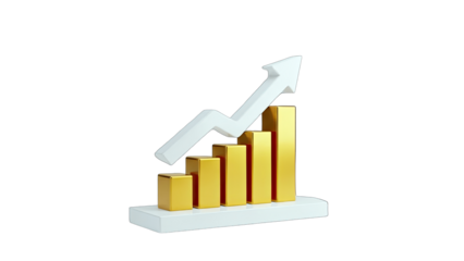 Financial Growth Chart Rising - Business Success Concept