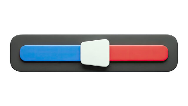 Slider Bar Progressing: Blue to Red Transition - UI Concept - Powered by Adobe