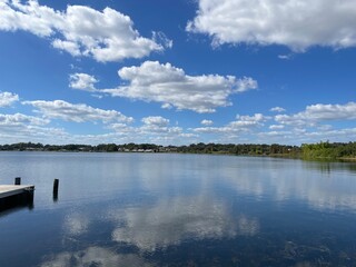 Lake Roy wide open clouds and reflections