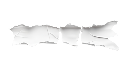 Torn edge paper pieces with drop shadows
