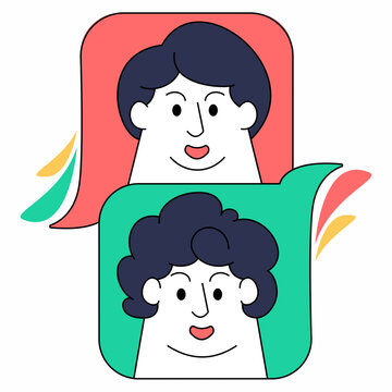 bubble chat illustration