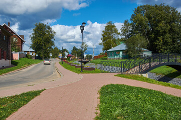 Myshkin  town , city ​​embankment