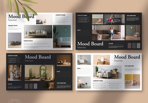 Interior Mood Board Layout