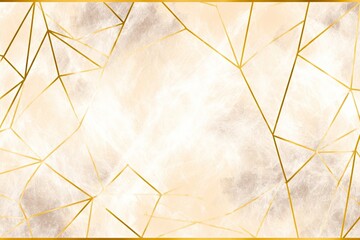 Geometric Abstract Background In Beige And Gold