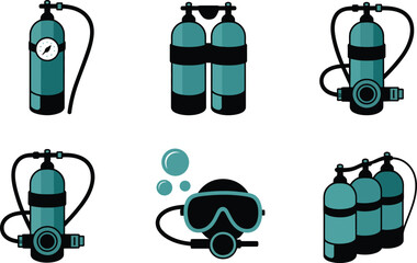 Collection of Scuba Diving Equipment