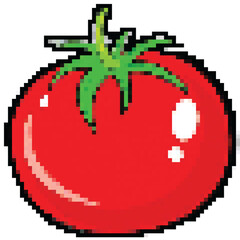 Pixel Art Tomato Icon
