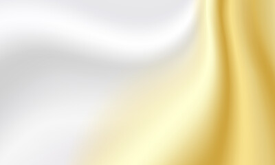 金色と銀色のドレープ