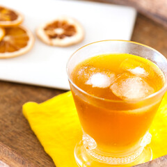 Refreshing Homemade Iced Tea with Lemon and Ice