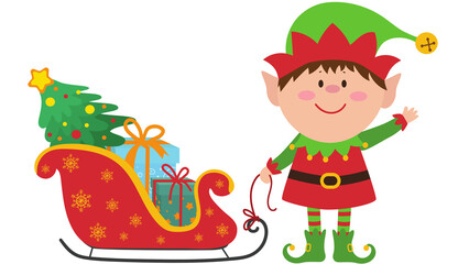 Illustrative Playful Merry Christmas