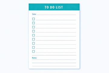 minimalist blue to-do list illustration with clean lines, soft white background, and structured checklist layout. Calm/organized visual concept ideal for productivity apps, planners, task management