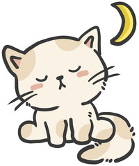 Cute Cat Illustration Set with Holiday Activities