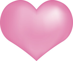 3D illustration of a glossy milk chocolate heart isolated on white background, perfect for Valentine's Day or sweet gift concepts