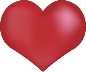 3D illustration of a glossy milk chocolate heart isolated on white background, perfect for Valentine's Day or sweet gift concepts