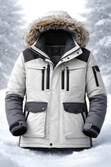 young woman in winter clothes