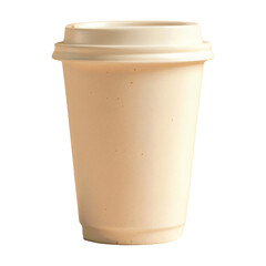 Simple Studio Shot of a Coffee Cup with Lid for Beverage