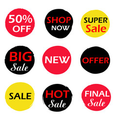 set of discount labels
