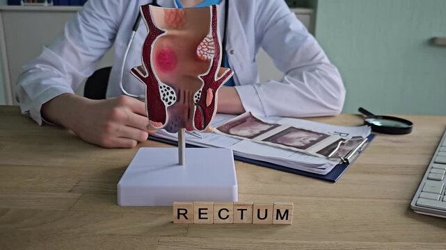 Understanding rectal health through model demonstration and discussion in a medical office setting