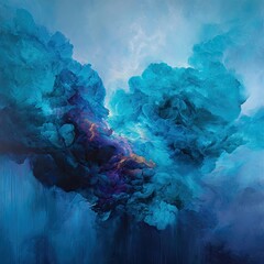 Abstract Cloudscape In Vibrant Hues