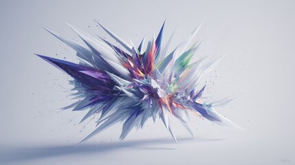 Abstract Colorful Explosion Design