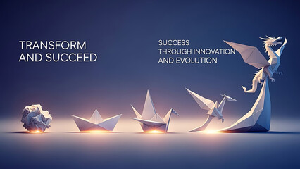 Transform and succeed or Success transformation and improving as a leadership in business through in