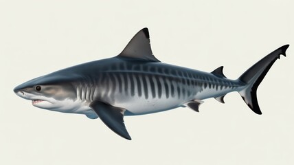 Naklejka premium Tiger shark swimming