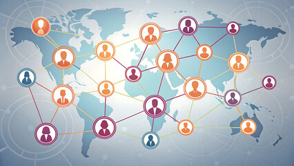 Global network of connected people