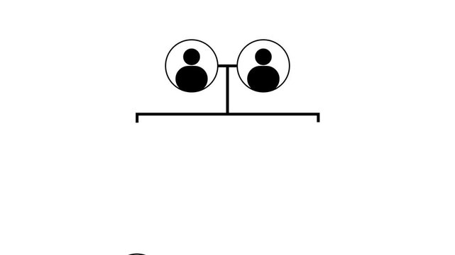 family tree chart of life relationship scheme illustration