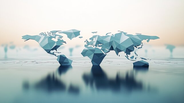 Global Connectivity: A Polygonal World Map
