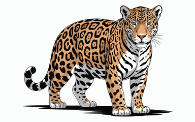 Powerful Spotted Leopard Graphics For Wildlife Conservation And Creative Animal Design Projects
