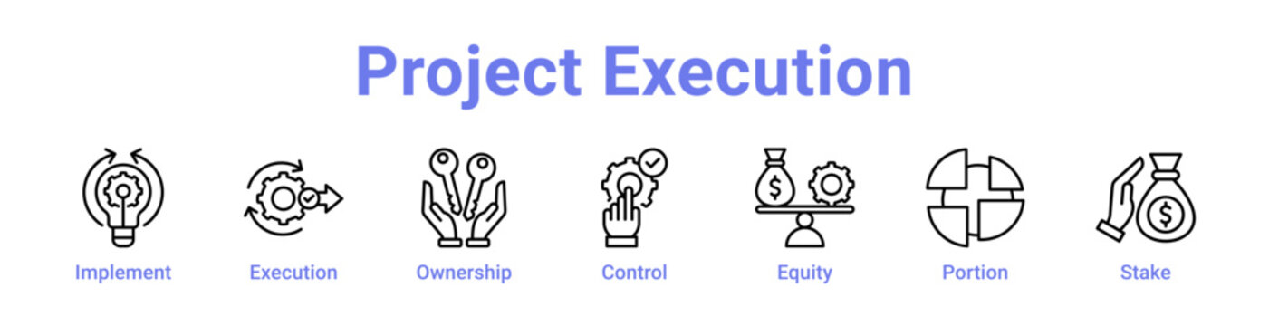 Project Execution Icon Banner
