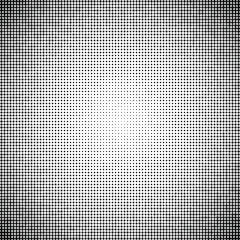 Grid Pattern in Monochrome Gradient with Halftone Effect on White Background for Digital Design