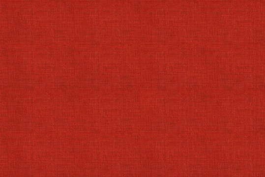 Red fabric background &ndash; seamless high resolution texture of textile material. Solid red canvas backdrop of woven linen cloth swatch.